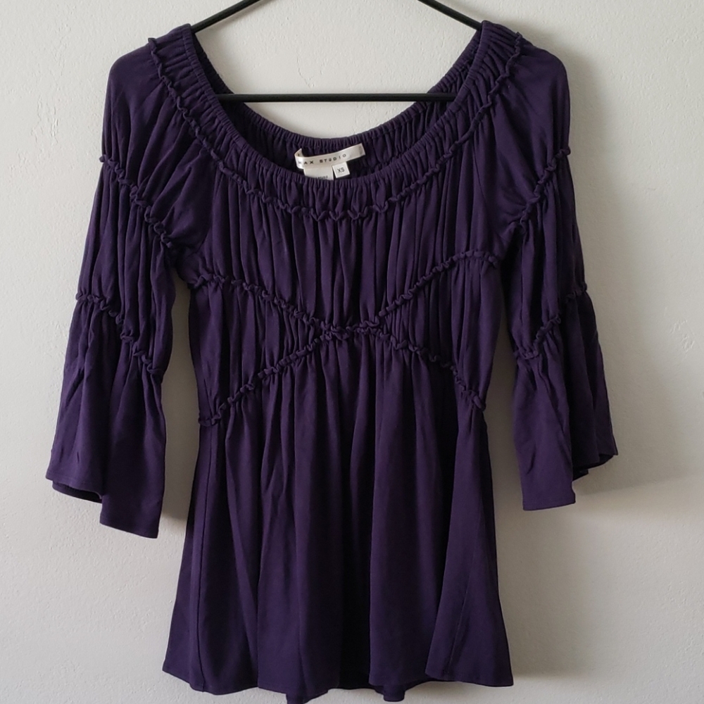 Max Studio Purple Long Sleeve